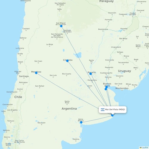 Map of Mar Del Plata