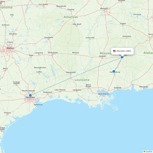 Map of Meridian