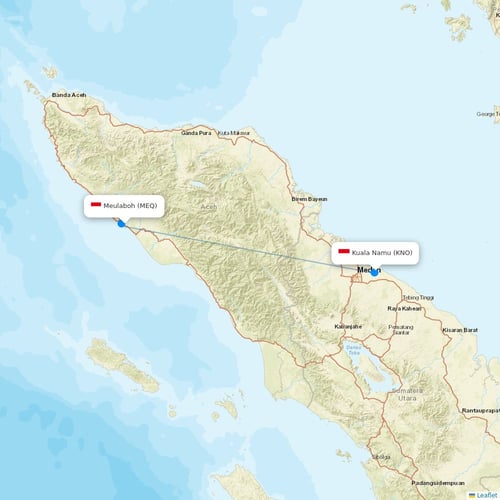 Map of Meulaboh