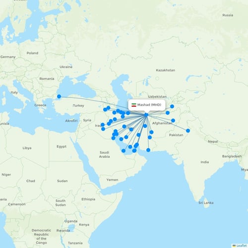 Map of Mashad