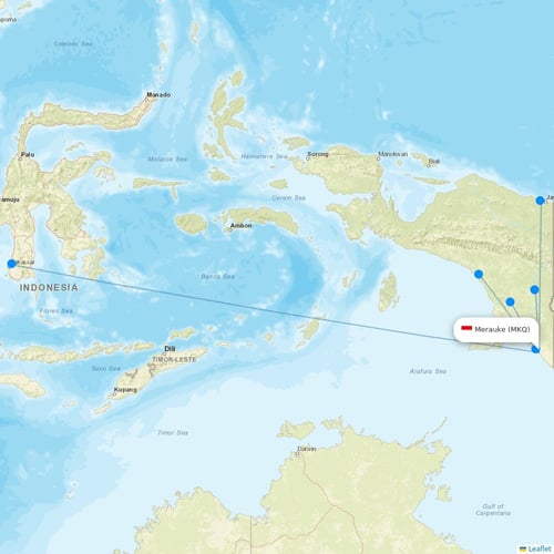 Map of Merauke