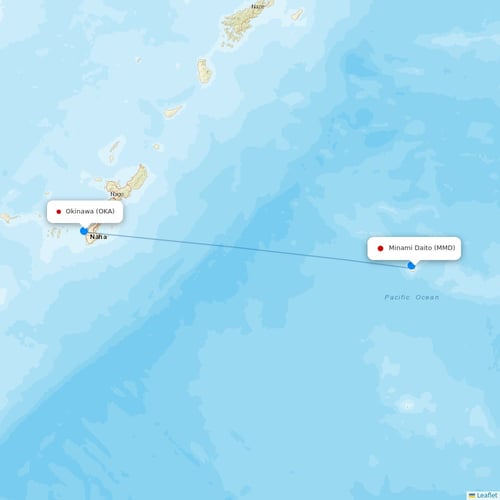 Map of Minami Daito