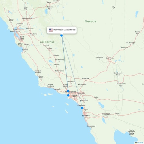 Map of Mammoth Lakes