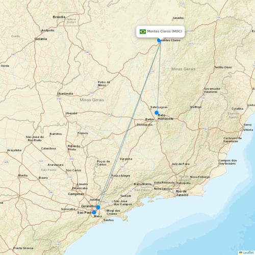 Map of Montes Claros