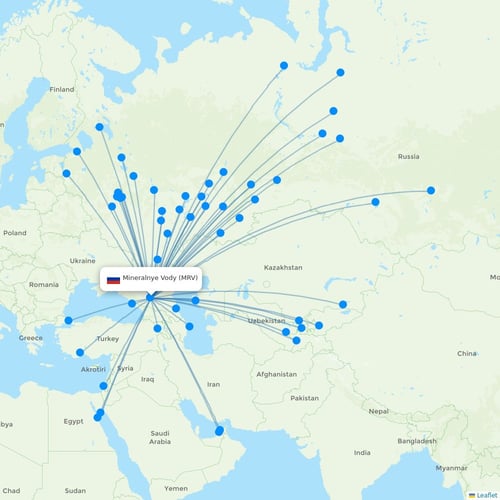Map of Mineralnye Vody