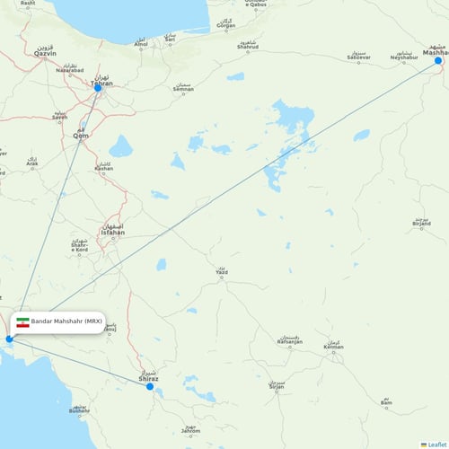 Map of Bandar Mahshahr