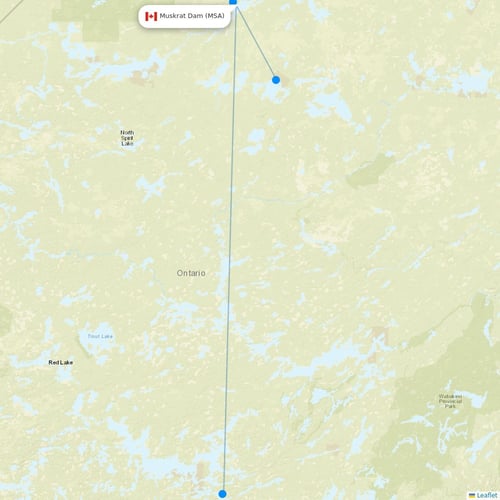 Map of Muskrat Dam