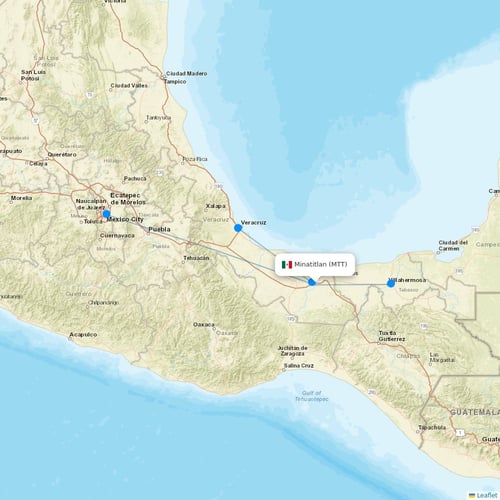 Map of Minatitlan