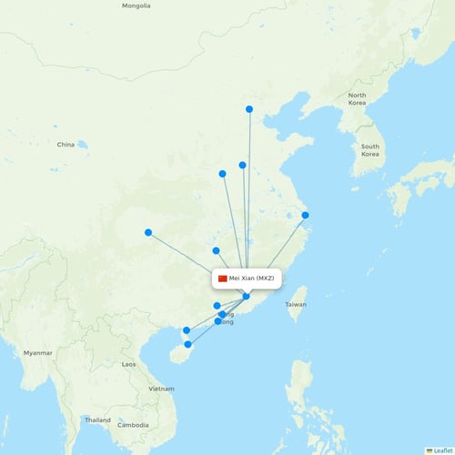 Map of Mei Xian
