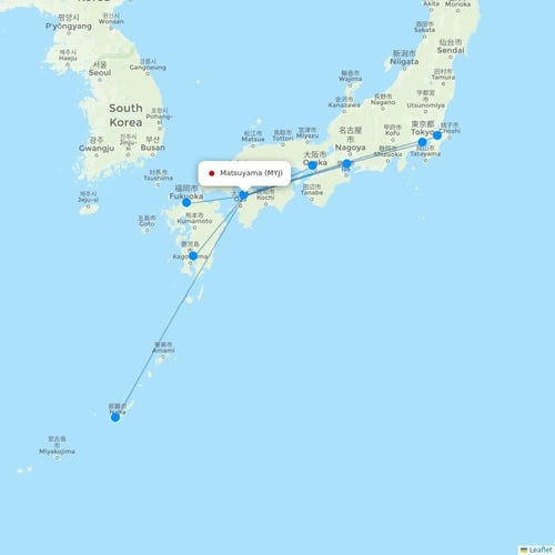 Map of Matsuyama
