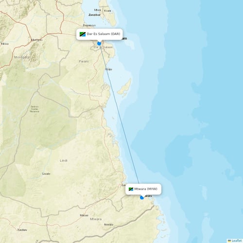Map of Mtwara