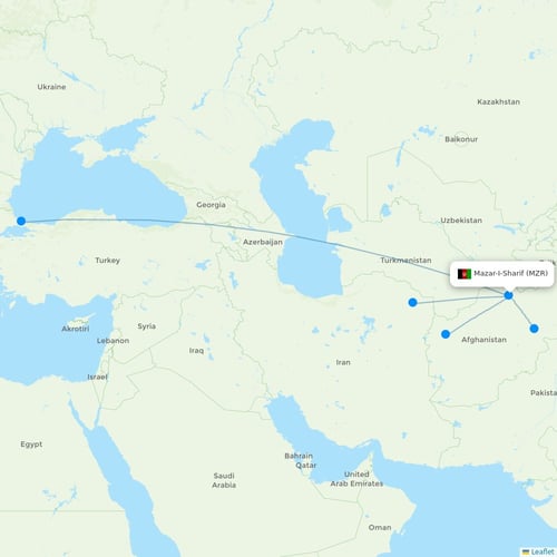 Map of Mazar-I-Sharif