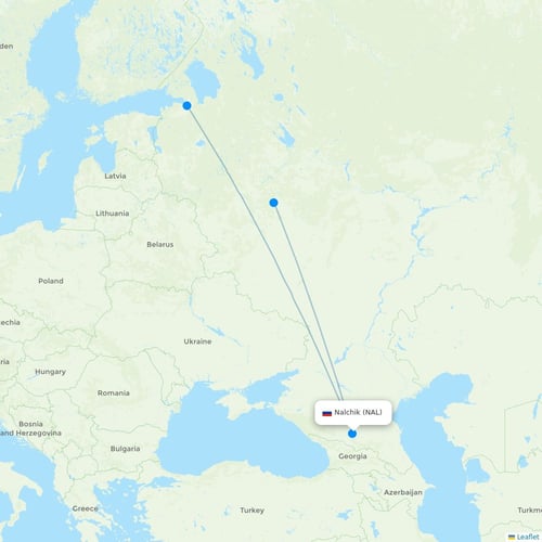 Map of Nalchik