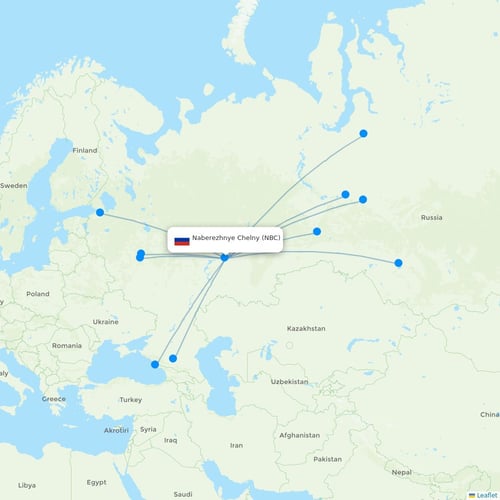 Map of Naberezhnye Chelny