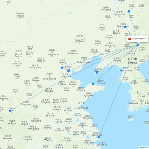 Map of Baishan