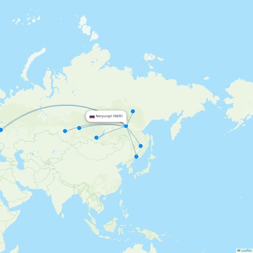 Map of Neryungri