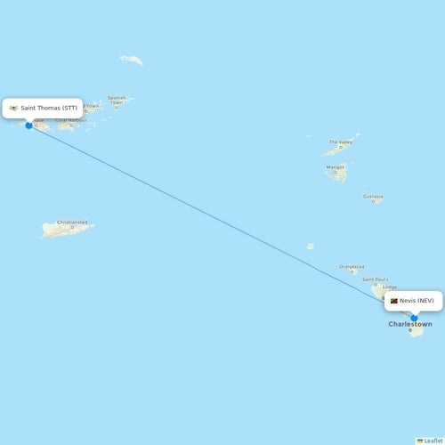 Map of Nevis