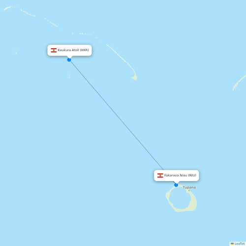Map of Fakarava Niau