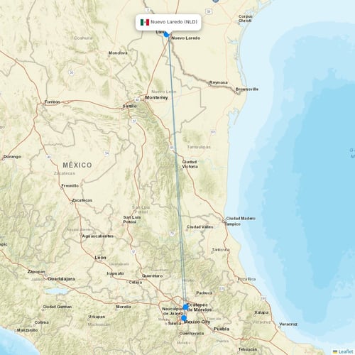 Map of Nuevo Laredo