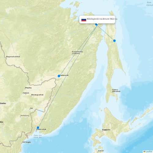 Map of Nikolayevsk-na-Amure
