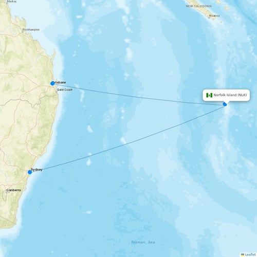 Map of Norfolk Island