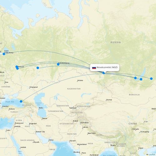 Map of Novokuznetsk