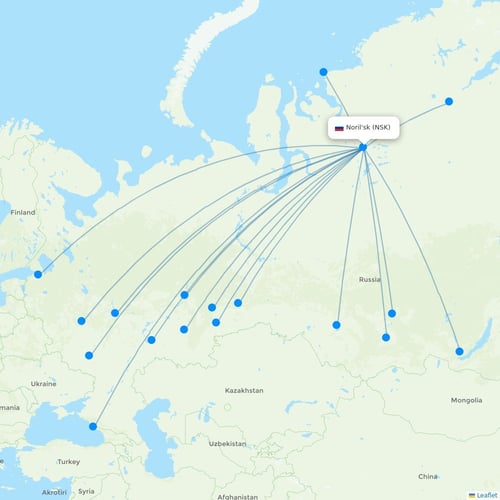 Map of Noril'sk