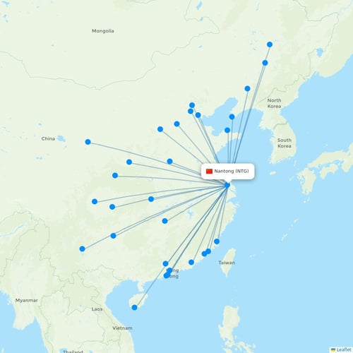 Map of Nantong