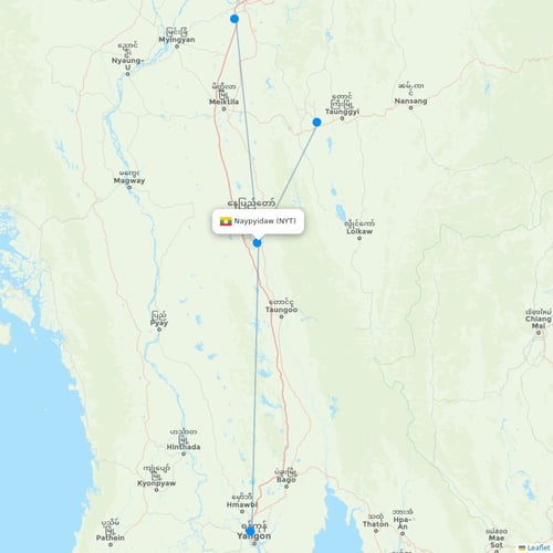 Map of Naypyidaw