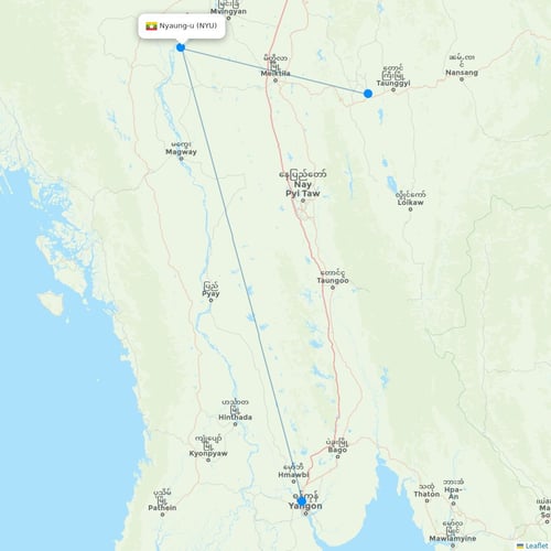 Map of Nyaung-u