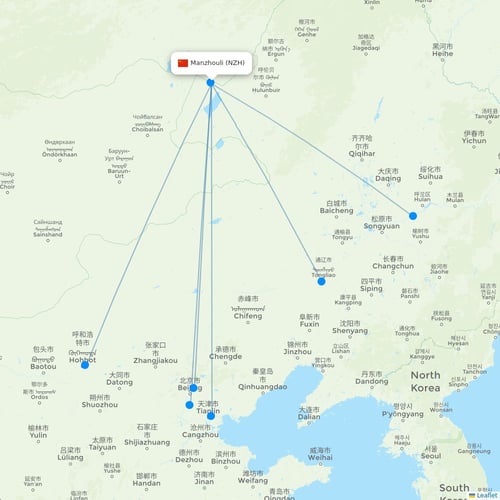 Map of Manzhouli