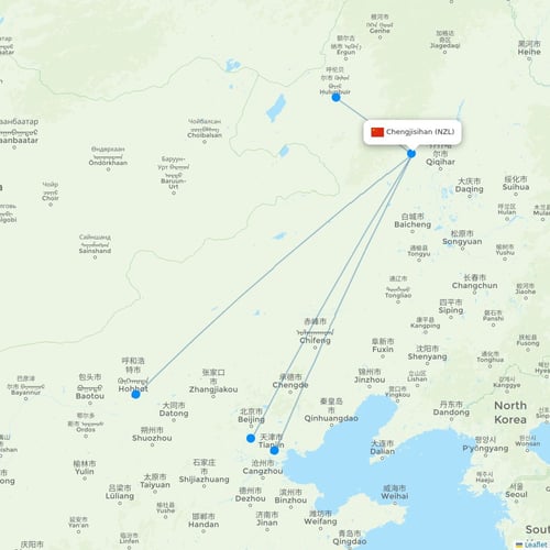 Map of Chengjisihan