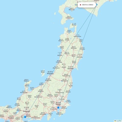 Map of Obihiro