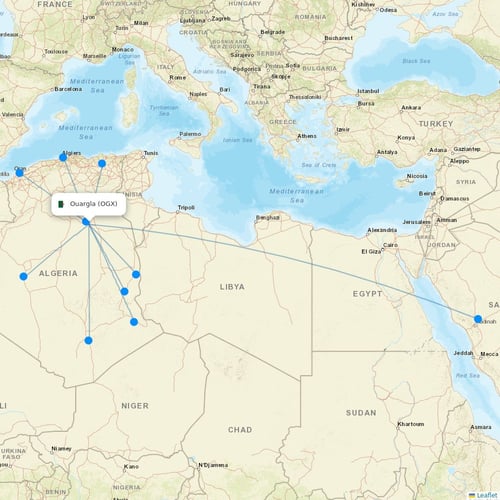 Map of Ouargla