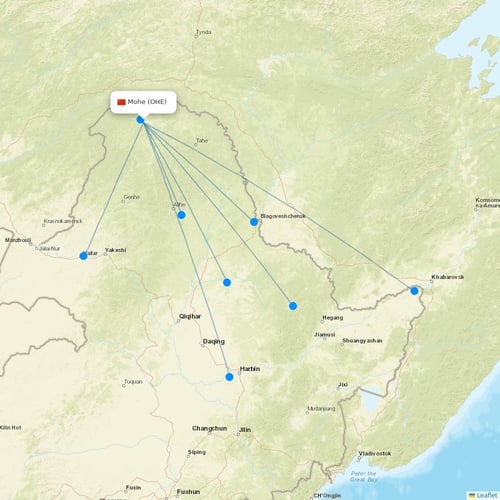 Map of Mohe