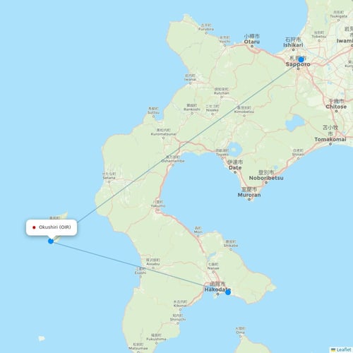 Map of Okushiri