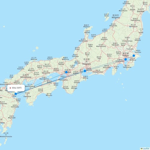 Map of Oita