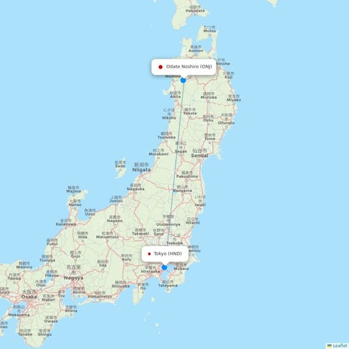 Map of Odate Noshiro