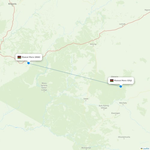 Map of Maasai Mara