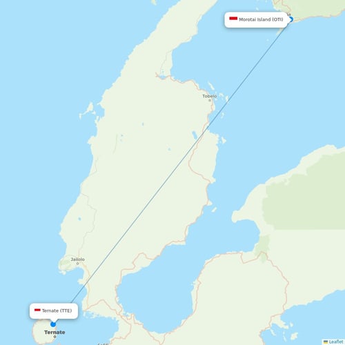 Map of Morotai Island