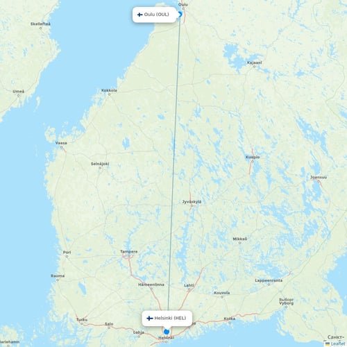 Map of Oulu