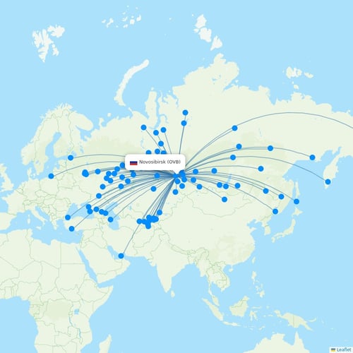 Map of Novosibirsk