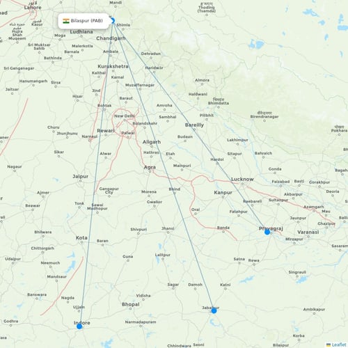 Map of Bilaspur