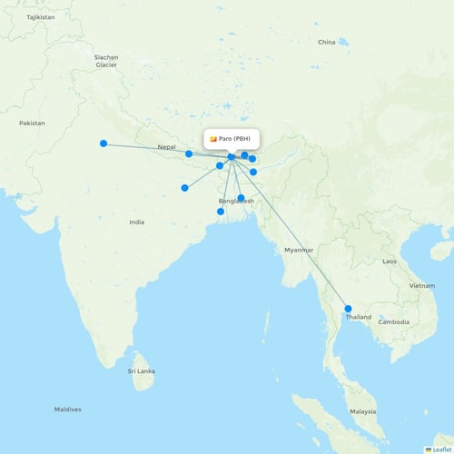 Map of Paro