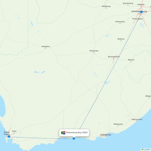 Map of Plettenberg Bay
