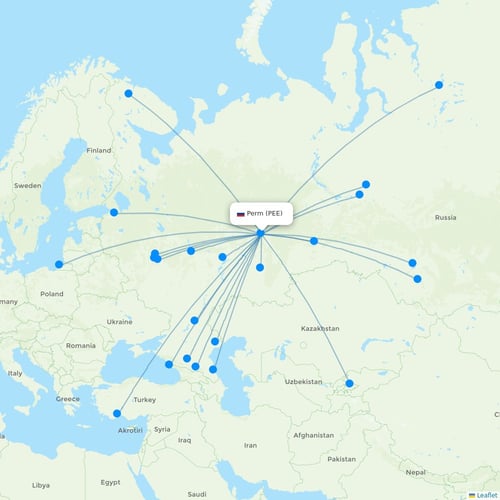 Map of Perm
