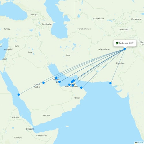 Map of Peshawar