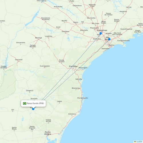 Map of Passo Fundo