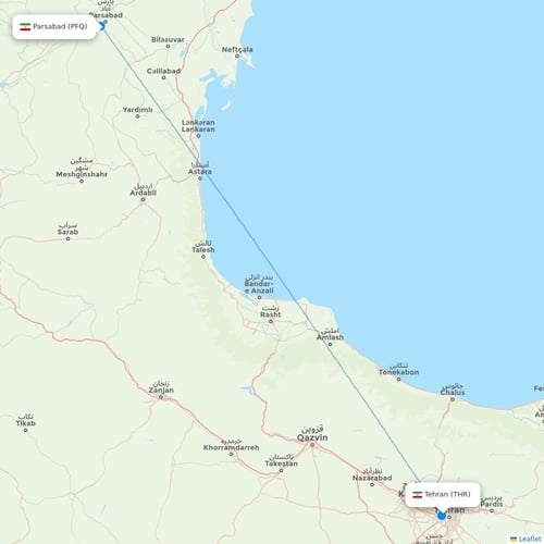 Map of Parsabad