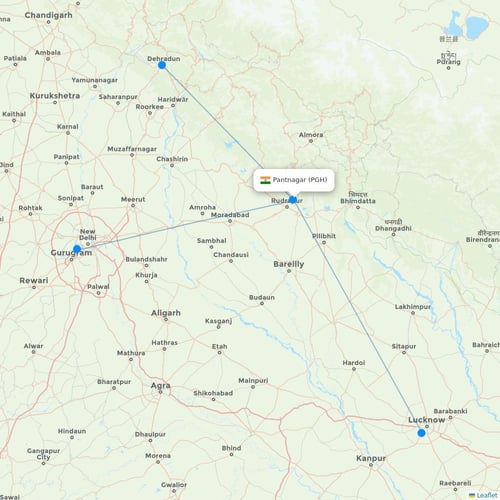 Map of Pantnagar